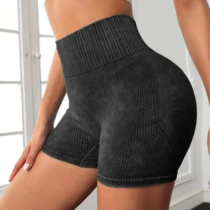 Shorts esportivos justos de 3 peças para mulheres