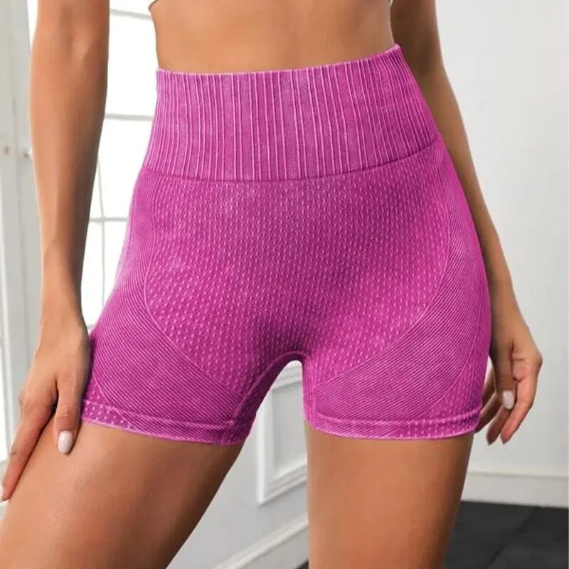 Shorts esportivos justos de 3 peças para mulheres