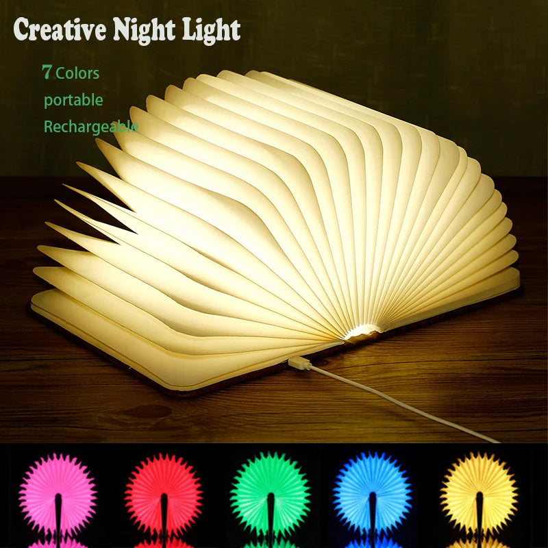 LED Magnetic Book Light 3D Folding